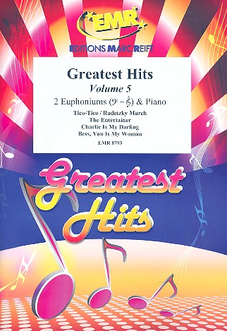 Greatest Hits vol.5: for 2 euphoniums and piano (percussion ad lib) score and parts