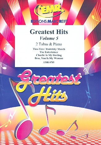 Greatest Hits vol.5: for 2 tubas and piano (percussion ad lib) score and parts