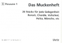 Das Muckenheft fr 4-stimmiges Blechblser-Ensemble 3. Stimme in C (Posaune 1) Violinschlssel