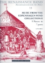 Music from the Copenhagen Wind Collection vol.2 for 7 instruments score and parts