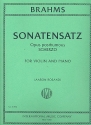 Sonatensatz op.posth. for violin and piano