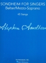 Sondheim for Singers: for belter/mezzo soprano and piano score