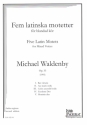 5 Latin Motets op.35 for mixed chorus a cappella score