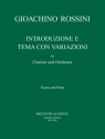 Introduzione e Tema con Variazioni B-Dur fr Klarinette und Orchester Partitur und Stimmen (Streicher 1-1-1-1)