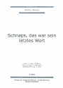 Schnaps das war sein letztes Wort: fr Klavier/Gesang/Gitarre