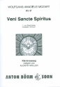 Veni Sancte Spiritus KV47  fr gem Chor und Orchester Klavierauszug