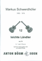 12 leichte Lndler op.14 fr 1-2 Gitarren Spielpartitur