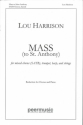 Mass to St. Anthony for mixed chorus, trumpet, harp and strings vocal score