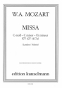 Missa c-Moll KV427 (417a) fr Soli, Chor und Orchester Klavierauszug