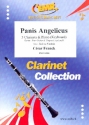 Panis angelicus . for 3 clarinets and piano (keyboard) (rhythm group ad lib) score and parts