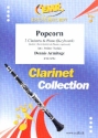 Popcorn for 3 clarinets and piano (keyboard) (rhythm group ad lib) score and parts