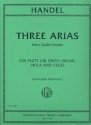 3 Arias from Giulio Cesare for flute (oboe), violin, viola and cello score and parts