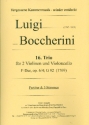 Trio F-Dur Nr.16 op.6,4 G92 fr 2 Violinen und Violoncello Partitur und Stimmen