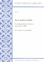 Ave maris stella for 4 voices (instruments) 4 scores