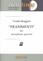 Frammenti for 4 saxophones (SATB) score and parts