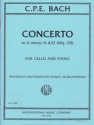 Concerto in a Minor Wq170 for Cello and Orchestra for cello and piano