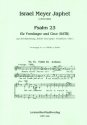 Psalm 23 fr Vorsnger und gem Chor a cappella Partitur (hebr)