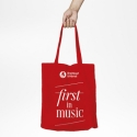 Stofftasche rot Breitkopf & Hrtel first in Music mit 2 Schulterriemen