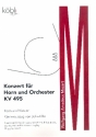 Konzert KV495 fr Horn und Orchester fr Horn und Klavier