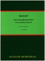 2 Saxophonquartette KV159 und KV160 fr 4 Saxophone Partitur und Stimmen