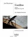 Cantilne aus der Sonate Nr.11 op.148 fr Fltenensemble Partitur und Stimmen