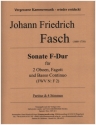 Sonate F-Dur (FWV N: F2) fr 2 Oboen, Fagott und Bc Partitur und Stimmen