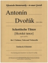 Schottische Tnze op.41 fr 2 Violinen, Viola und Violoncello Partitur und Stimmen