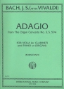 Adagio from the Organ Concerto no.3 S594 for viola (clarinet) and piano (organ)