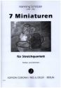 7 Miniaturen fr 2 Violinen, Viola und Violoncello Partitur und Stimmen