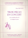 3 Pices en Concert pour saxophone en mib et piano