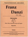 3 Blserquintette op.68 Nr. 1 -3 in A, F und d Flte, Oboe, Klarinette (B), Horn(F) und Fagott Partitur und Stimmen