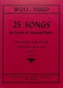 25 Songs on lyrics Vol.2 Singstimme und Klavier Partitur