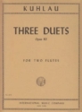 Kuhlau, Friedrich - 3 duets Op.80 2 Flten Partitur (zugleich Spielpartitur)