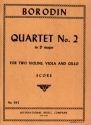 String Quartet no.2 D major 2 Geigen, Bratsche und Violoncello Studienpartitur