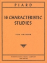 16 characteristic Studies for bassoon