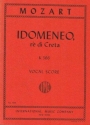 Idomeneo KV366 opera vocal score