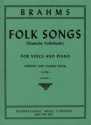 42 Folks Songs Vol.2 tiefe Stimme und Klavier Partitur (zugleich Spielpartitur)