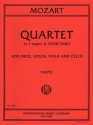 Oboe Quartet F Major KV.370 Oboe, Geige, Bratsche und Violoncello Stimmensatz