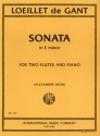 Sonata E Minor 2 Flten und Klavier Partitur und Stimmen