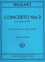 Horn Concerto No.3 KV.447 Horn in Es und Klavier Partitur und Stimmen