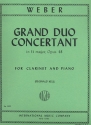 Grand Duo Concertant  e flat major op.48 for clarinet and piano