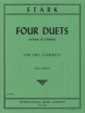 Four Duets 2 Klarinetten Partitur (zugleich Spielpartitur)