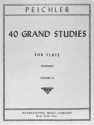 Peichler, 40 grand studies vol.3 for flute solo