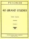 Peichler, 40 grand studies vol.4 for flute solo