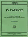 Rode, 15 Caprices for trombone