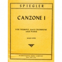 Spiegler, Canzone 1 for trumpet, bass trombone and piano