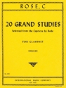 Rose, 20 grand studies for clarinet