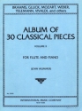 Wummer, Album of 30 classical pieces vol.1 for flute and piano