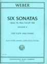 6 Sonatas op.10 vol.2 (nos.4-6) for flute and piano