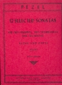 12 selected Sonatas vol.1 (nos.1-4) for 2 trumpets, 2 trombones and bass trombone score and parts